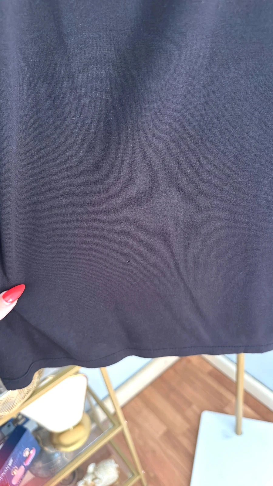Lindo Top / T-Shirt de Alças Preto com Pedraria LFT • L • TN286 – photo 5